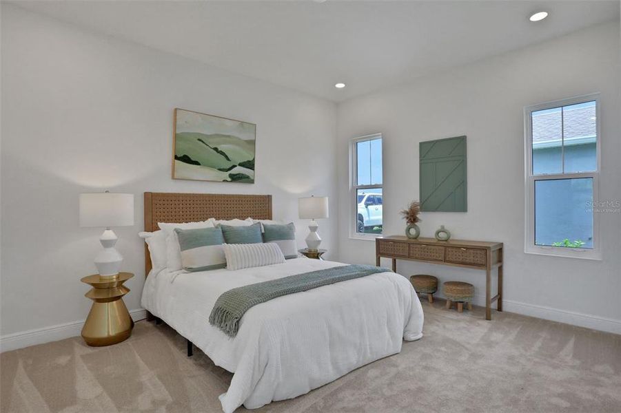 Furnished interior view inside a new home in Bungalow Walk at Lakewood Ranch, Sarasota (Image 13).