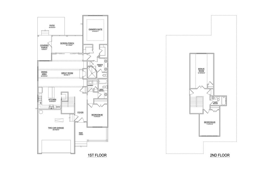 2D floor plan layout of this home in Riverside Cove, Wilmington, NC (Image 3).