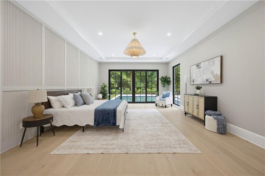 Furnished interior view inside a new home in , Atlanta (Image 68).
