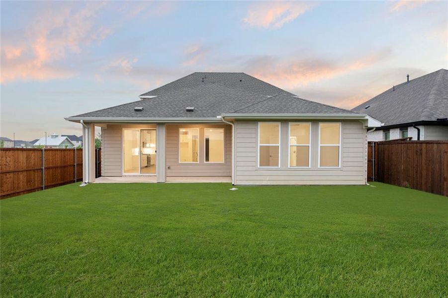 Front exterior of a new home in Creekside, Royse City, TX, highlighting curb appeal (Image 1).