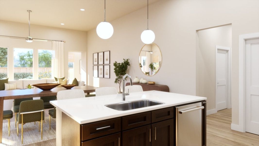 Representative furnished interior of a home built from the 4017 by Risewell Homes in Freedom at Anthem, Kyle (Image 8).