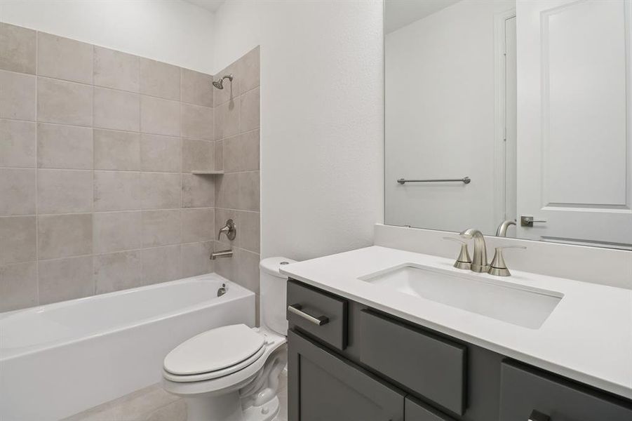 Furnished interior view inside a new home in Ashford Park - Texana Series, Corinth (Image 11).