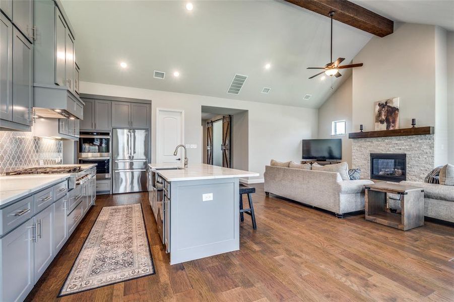 Furnished interior view inside a new home in , Flower Mound (Image 7).