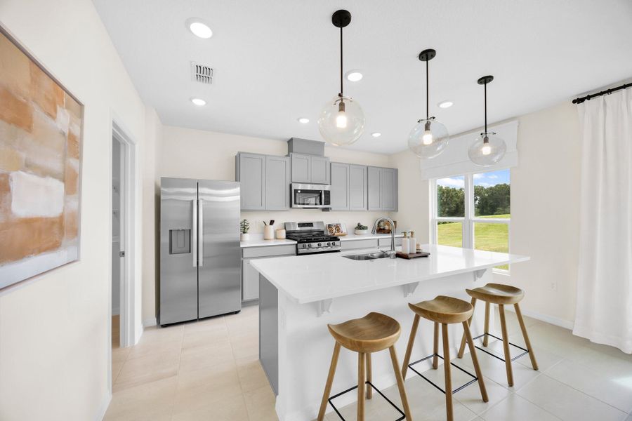 Representative furnished interior of a home built from the Finn by Risewell Homes in Eagletail Landings, Howey-in-the-Hills (Image 6).