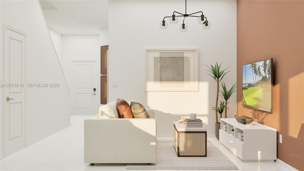 Furnished interior view inside a new home in Pineland Crest, Miami (Image 15).