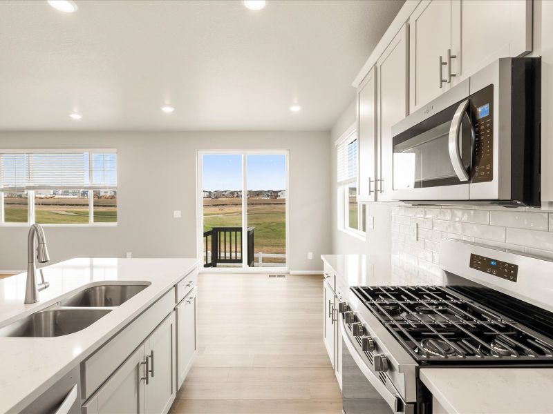 The Sylvan floorplan interior image taken at a Meritage Homes community in Aurora, CO.