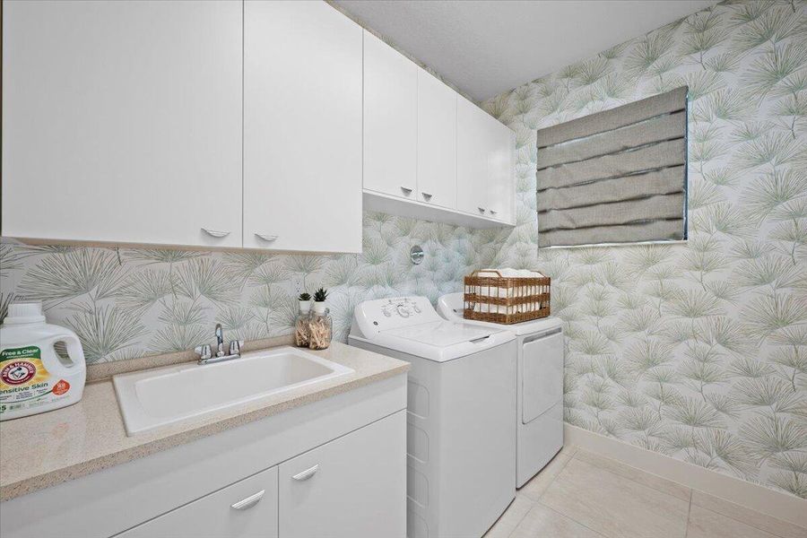 Furnished interior view inside a new home in Apex at Avenir, Palm Beach Gardens (Image 30).