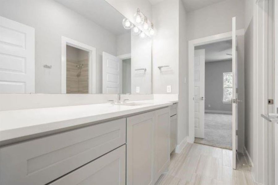 Furnished interior in a model home at Parkview at Oak Forest in Houston (Image 19). Furnished interior in a model home at Parkview at Oak Forest in Houston (Image 19).