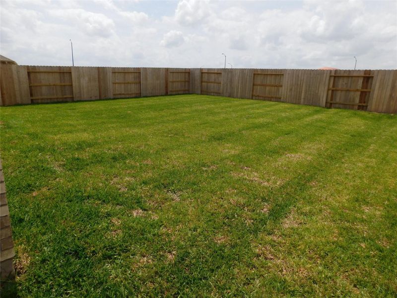 Fenced Backyard