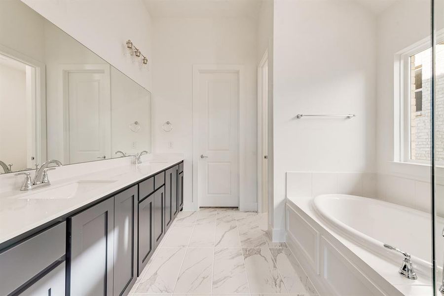 Furnished interior view inside a new home in Hillside Village, Celina (Image 17). Furnished interior view inside a new home in Hillside Village, Celina (Image 17).