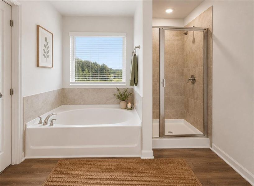 Furnished interior view inside a new home in Vickers Point - Single Family, Fairburn (Image 7).