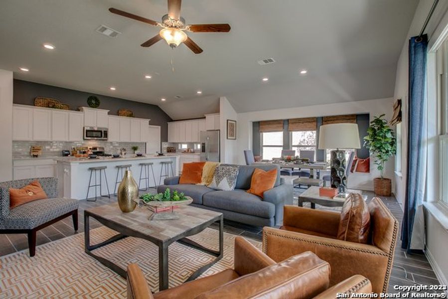 Furnished interior view inside a new home in Navarro Ranch: Brookstone II and Woodbridge Collection, Seguin (Image 8).