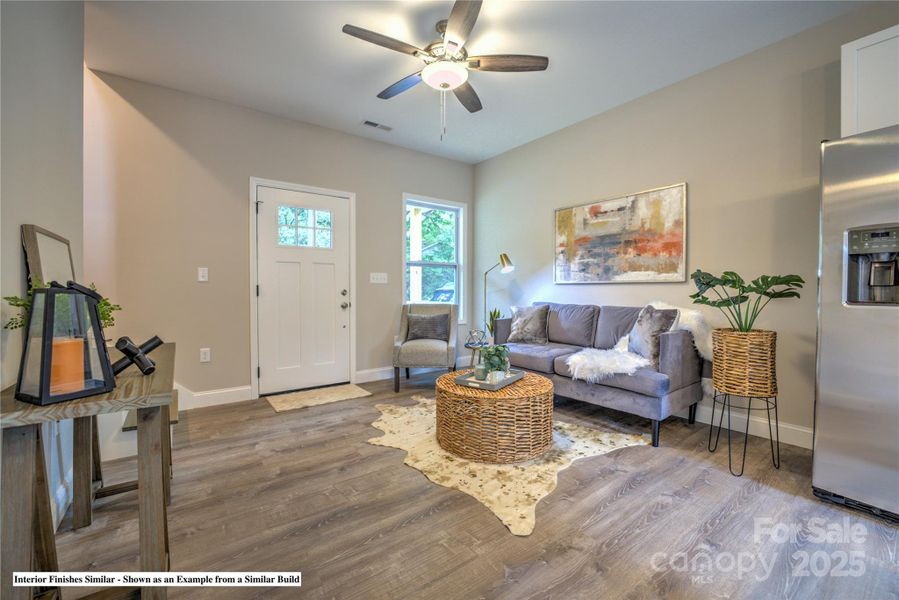 Furnished interior view inside a new home in , Asheville (Image 30).