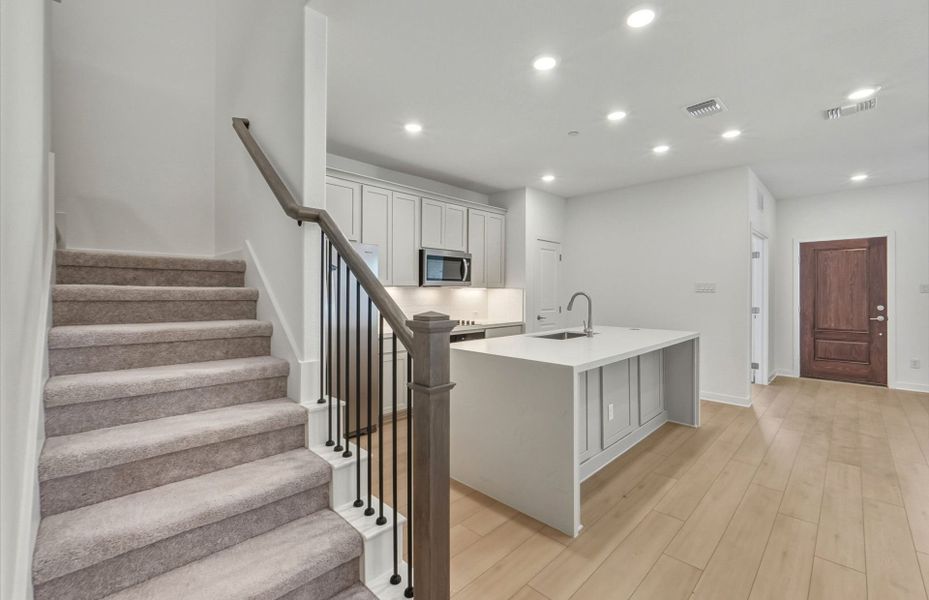 Furnished interior view inside a new home in Monarch on Main, Round Rock (Image 8).