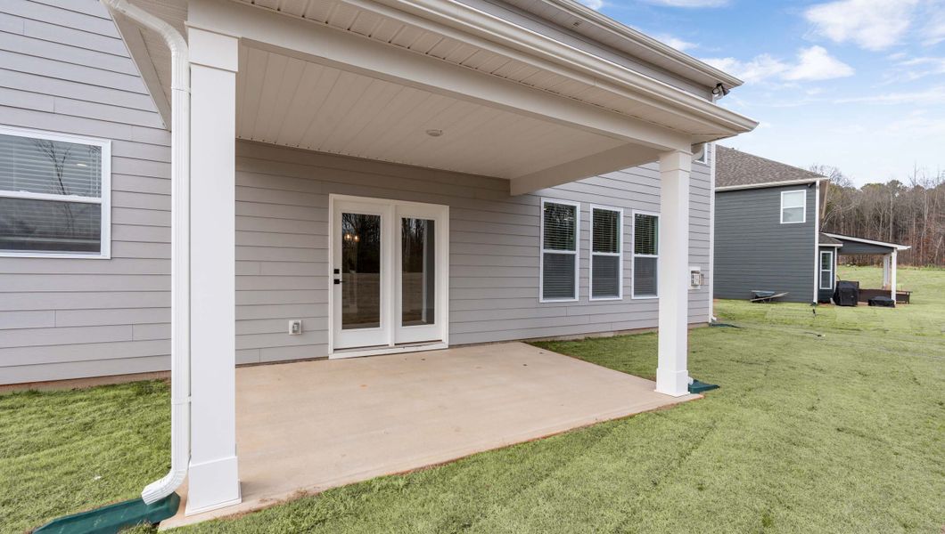 Exterior details and patio area of a home in Sycamore Cove, Woodruff (Image 3). Exterior details and patio area of a home in Sycamore Cove, Woodruff (Image 3).