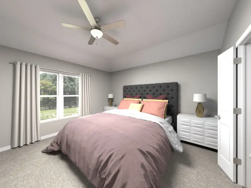 Furnished interior view inside a new home in Turner's Crossing - Americana Collection, Buda (Image 6).