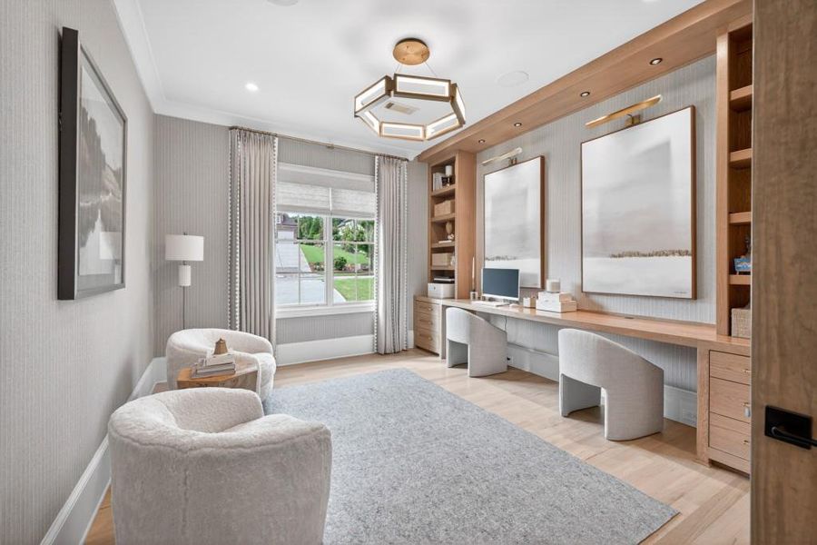 Furnished interior view inside a new home in , Braselton (Image 42).