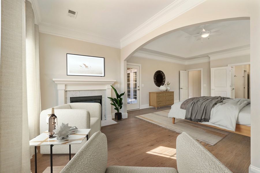 Representative furnished interior of a home built from the Byrnes II - Elite Collection by Mungo Homes in Suter Estates, Easley (Image 10).