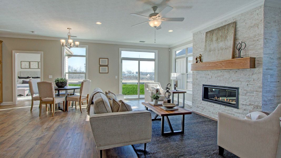 Representative furnished interior of a home built from the Capri by Epcon Communities in The Fairways at Eden, Eden (Image 7). Representative furnished interior of a home built from the Capri by Epcon Communities in The Fairways at Eden, Eden (Image 7).