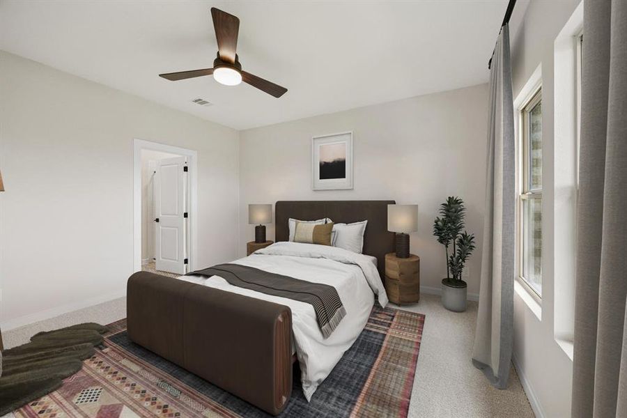 Furnished interior view inside a new home in Aspire at Noble Ridge, Howe (Image 22).
