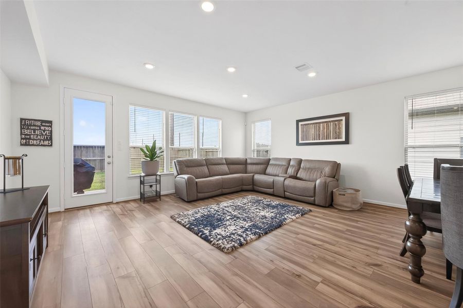 Generously sized living area