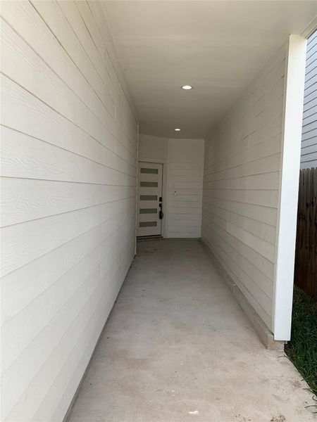 Exterior details and patio area of a home in , Houston (Image 3). Exterior details and patio area of a home in , Houston (Image 3).