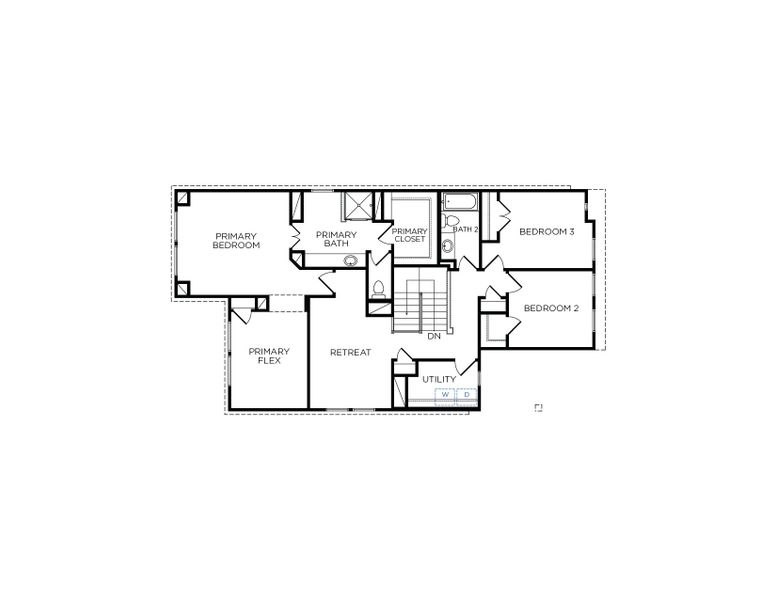 2D floor plan layout for the Wimberly by Tricoast Homes in La Segarra 40', Brookshire, TX (Image 25). 2D floor plan layout for the Wimberly by Tricoast Homes in La Segarra 40', Brookshire, TX (Image 25).
