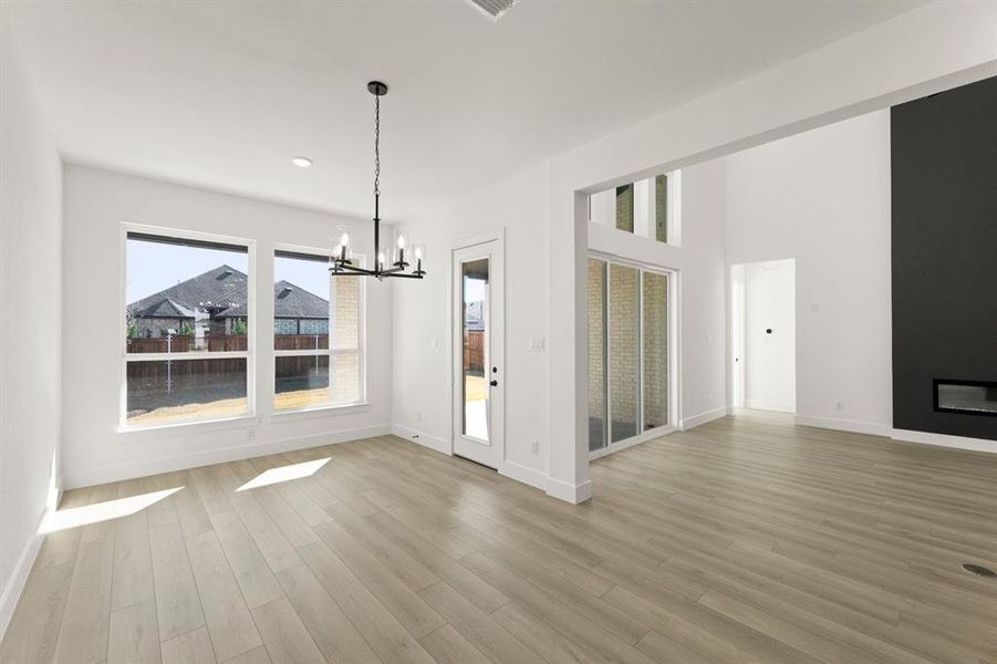 Spacious, unfurnished interior of a new home in Valencia on The Lake, Little Elm (Image 22). Spacious, unfurnished interior of a new home in Valencia on The Lake, Little Elm (Image 22).