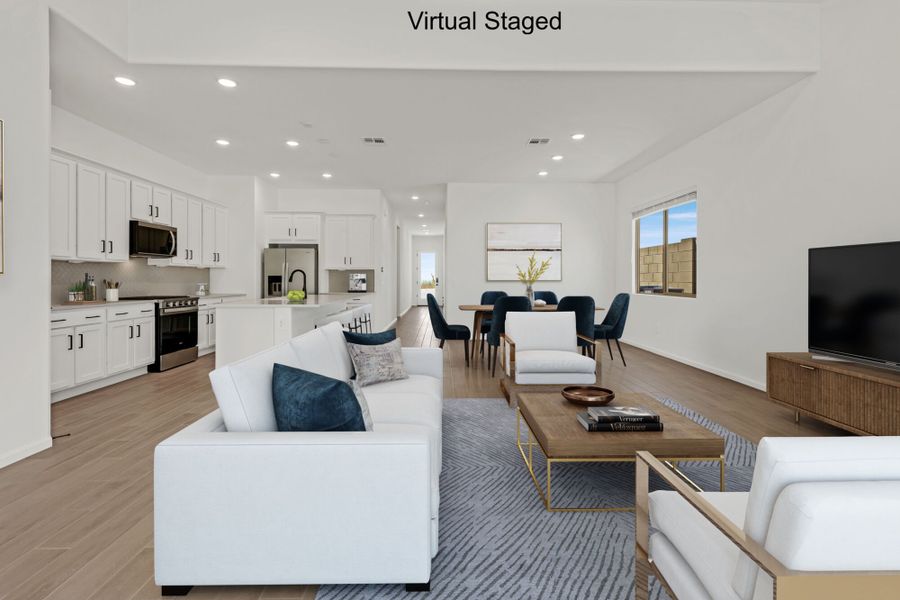 Furnished interior view inside a new home in Saguaro Reserve II, Marana (Image 4).