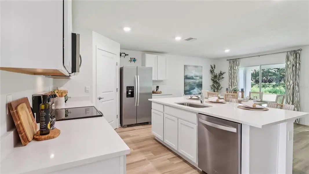Furnished interior view inside a new home in Silver Springs Shores Spot Lots, Ocala (Image 8).