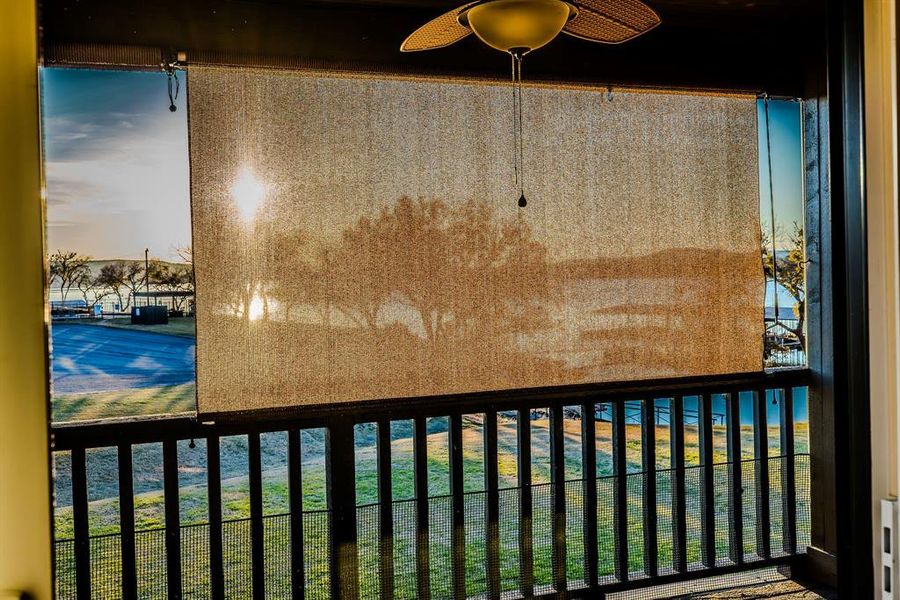 Exterior details and patio area of a home in , Graford (Image 20).