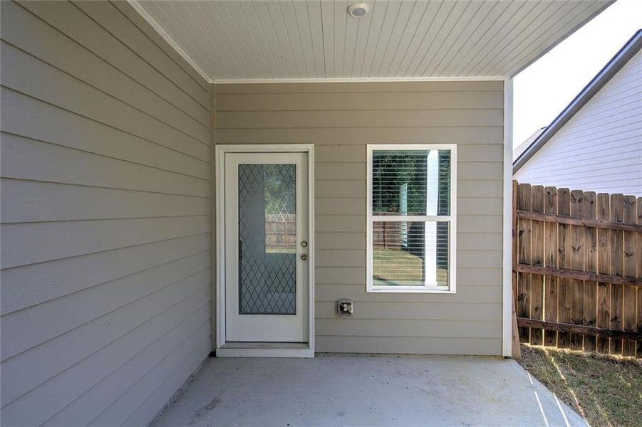 Exterior details and patio area of a home in , Cartersville (Image 29).
