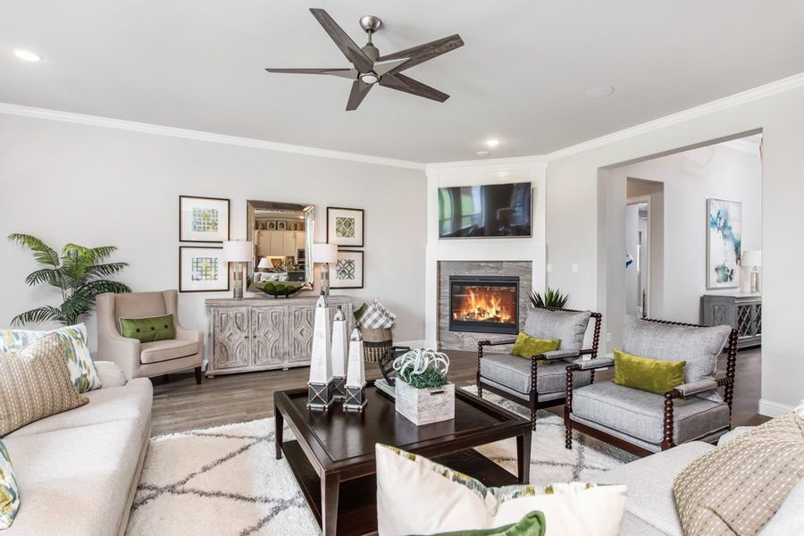 Furnished interior view inside a new home in NorthGlen, Haslet (Image 11). Furnished interior view inside a new home in NorthGlen, Haslet (Image 11).