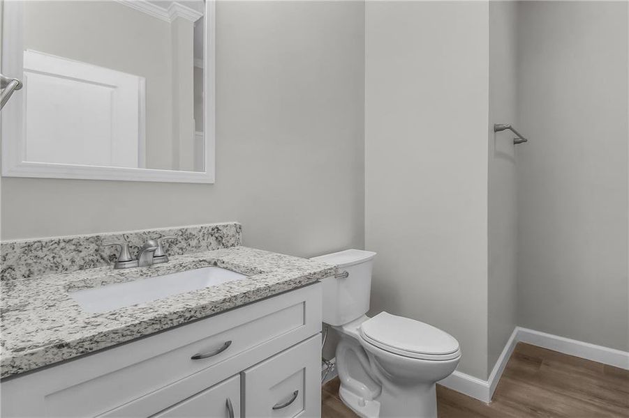 Furnished interior view inside a new home in , Ludowici (Image 5).