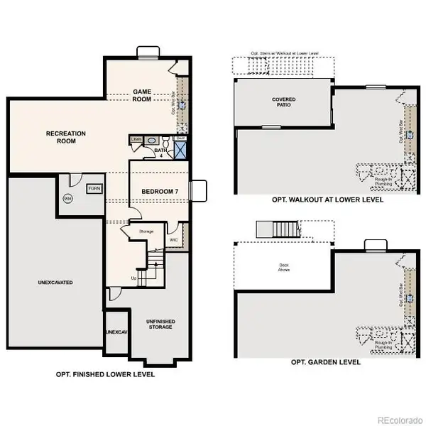 2D floor plan layout of this home in Legacy at Kime Ranch, Parker, CO (Image 7). 2D floor plan layout of this home in Legacy at Kime Ranch, Parker, CO (Image 7).