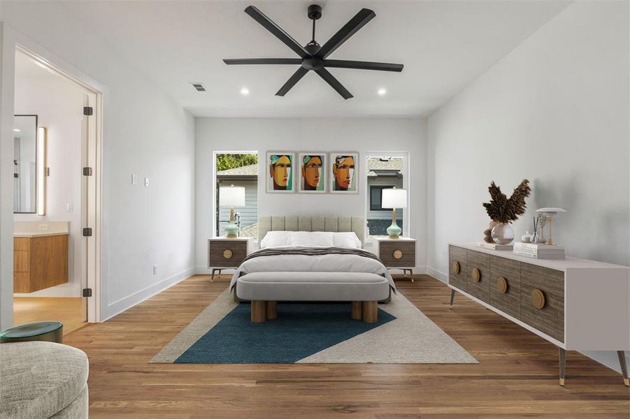 Furnished interior view inside a new home in , Dallas (Image 7).