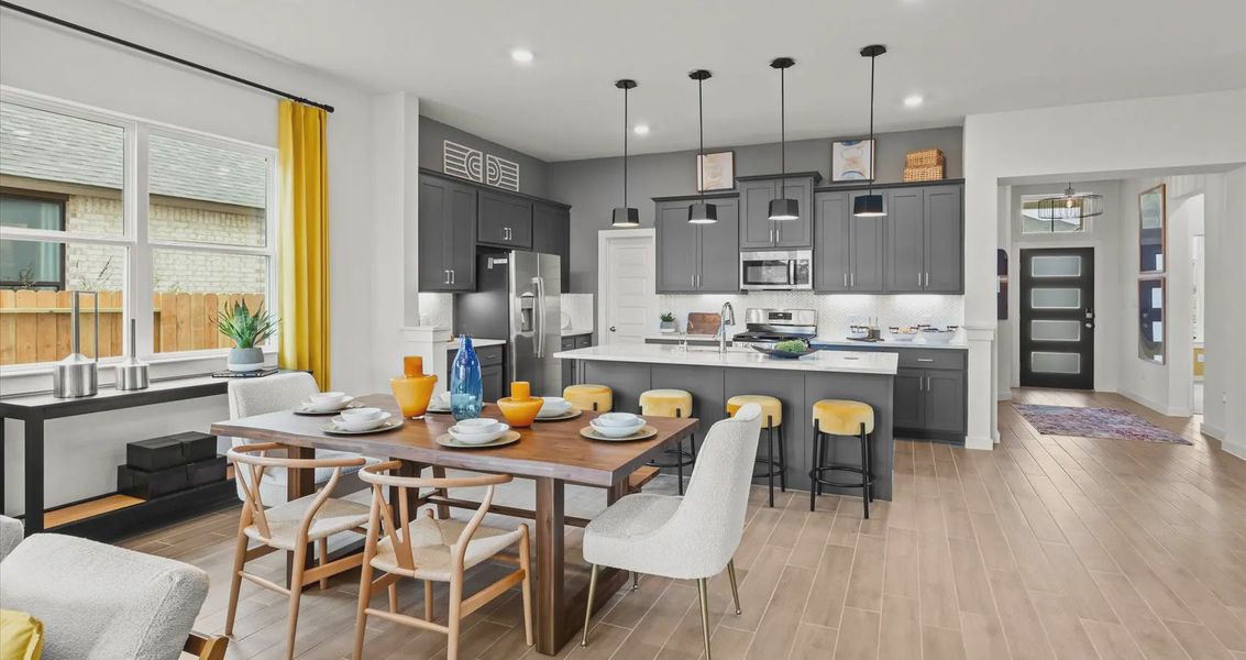 Representative furnished interior of a home built from the Davis by Chesmar Homes in Stream Waters, Buda (Image 15).