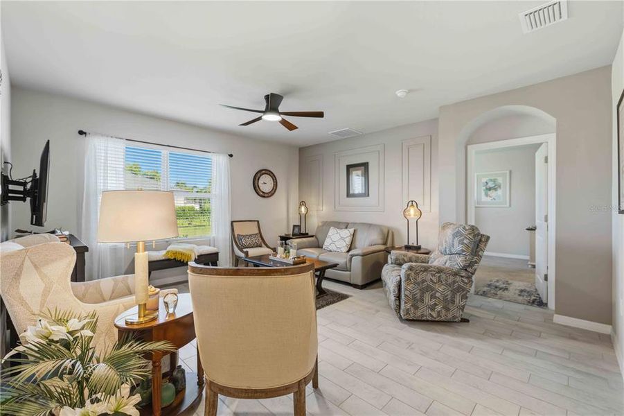 Furnished interior view inside a new home in Burnt Store Village, Punta Gorda (Image 8).