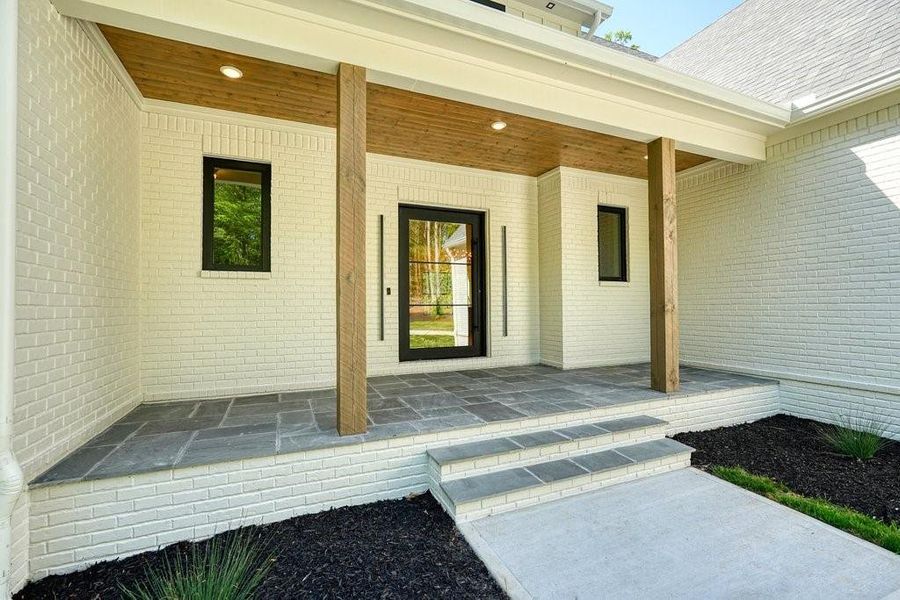 Exterior details and patio area of a home in , Canton (Image 36).