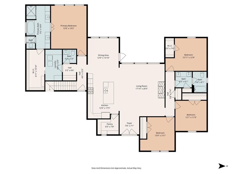 2D floor plan layout of this home in , Montgomery, TX (Image 7).