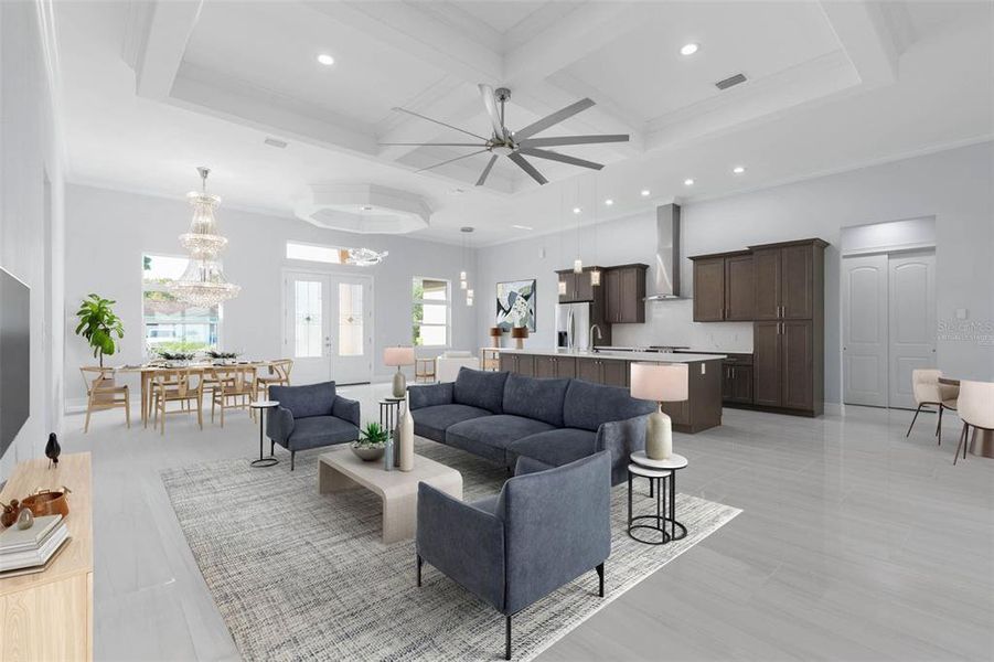 Furnished interior view inside a new home in , Palm Coast (Image 5).