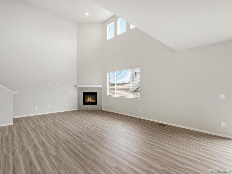 Spacious, unfurnished interior of a new home in Buffalo Highlands: The Flora Collection, Commerce City (Image 21).