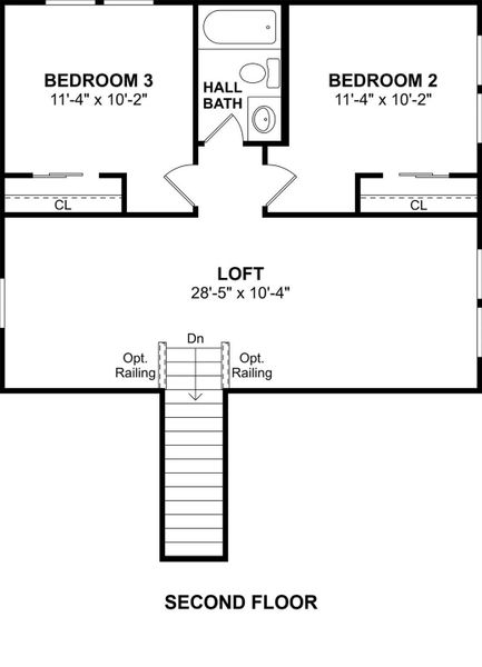 The Scotch Pine floor plan by K. Hovnanian® Homes. 2nd Floor shown. *Prices, plans, dimensions, features, specifications, materials, and availability of homes or communities are subject to change without notice or obligation.