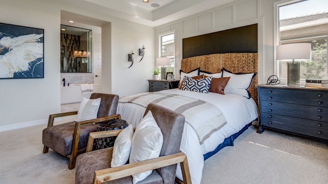 Furnished interior view inside a new home in Elegance at Eastmark, Mesa (Image 30).