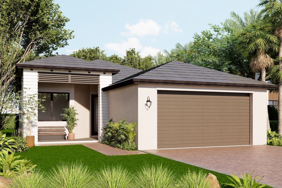 Representative exterior photo of a completed home built from the Cedar by CC Homes in Maple Ridge, Ave Maria, FL (Image 2).