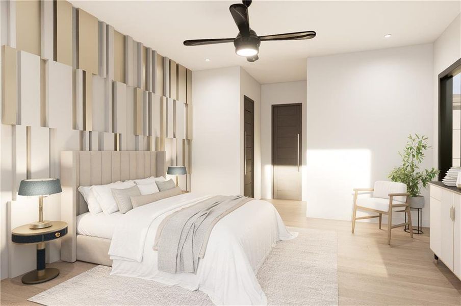 Furnished interior view inside a new home in , Buford (Image 12).