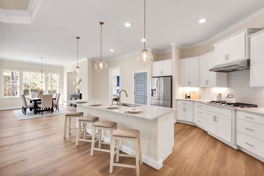 Furnished interior view inside a new home in Compass Pointe, Leland (Image 10). Furnished interior view inside a new home in Compass Pointe, Leland (Image 10).