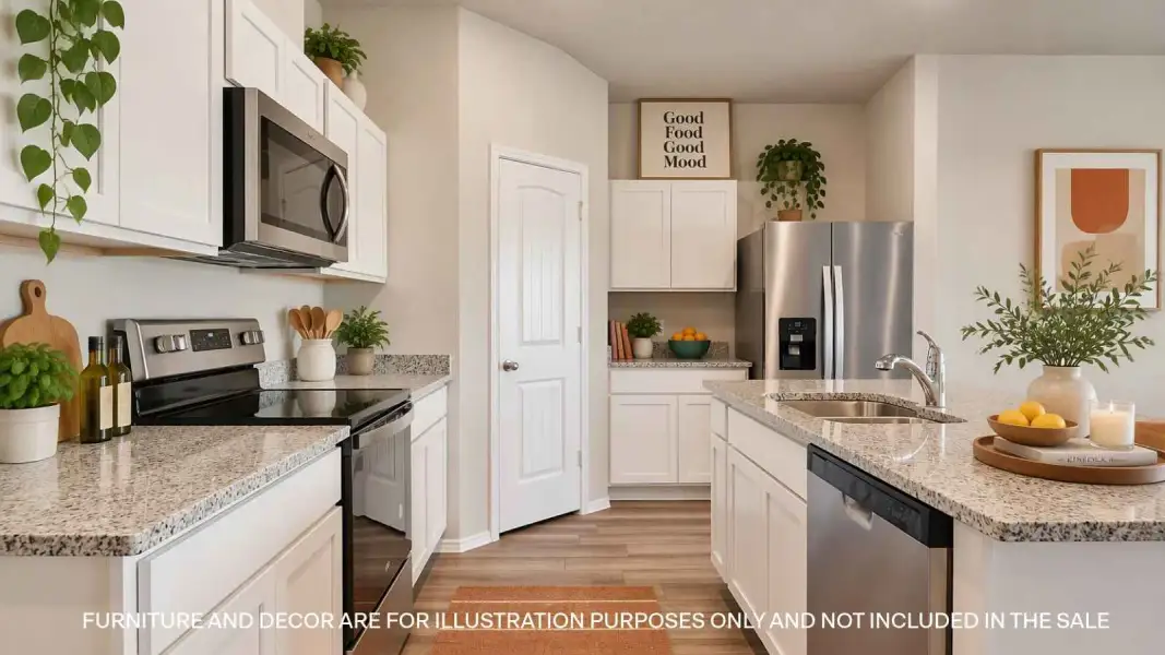 Furnished interior view inside a new home in Knox Landing, Bryan (Image 4).