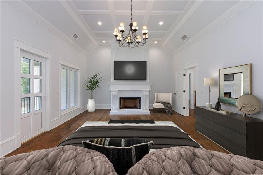 Furnished interior view inside a new home in , Roswell (Image 53).