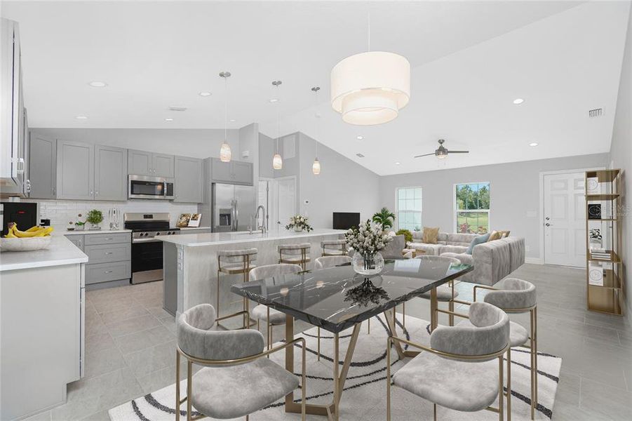 Furnished interior view inside a new home in , North Port (Image 10). Furnished interior view inside a new home in , North Port (Image 10).